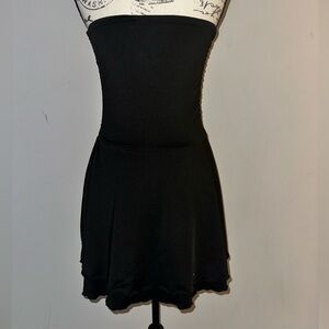 Elegant Black Strapless Dress